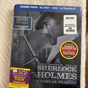 Sherlock Holmes A Game of Shadows DVD Combo Pack Blu-Ray + DVD + Ultraviolet